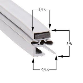 74-1104, 280984-10 HOBART Magnetic Door Gasket 29 13⁄32" x 69 1⁄16" , 3-Sided Compatible with HOBART  280984-10