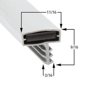 74-1445, 25567-1075 KOLPAK Magnetic Door Gasket 36 1⁄4" x 79", 3-Sided Compatible with KOLPAK  25567-1075