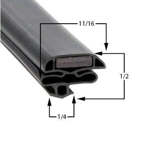 Ardco 2367F Door Gasket Part - Size 21-3/4 x 65 Compatible with Ardco 02-60168-0001