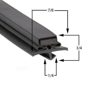 Beverage-Air MT18 Door Gasket Part - Size 25 x 53-1/2 Compatible with Beverage-Air 712-013C-02