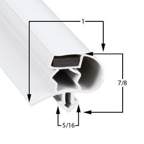 Cold Tech 23 5/8 x 28 3/8 Door Gasket - Size 23-5/8 x 28-3/8